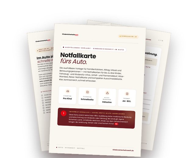 Vorschau der Notfallkarte fürs Auto