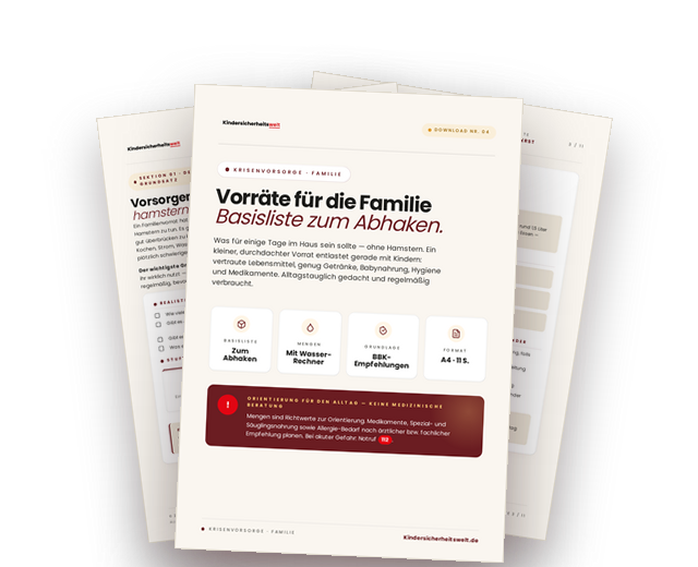 Vorschau: Vorräte für die Familie — Basisliste